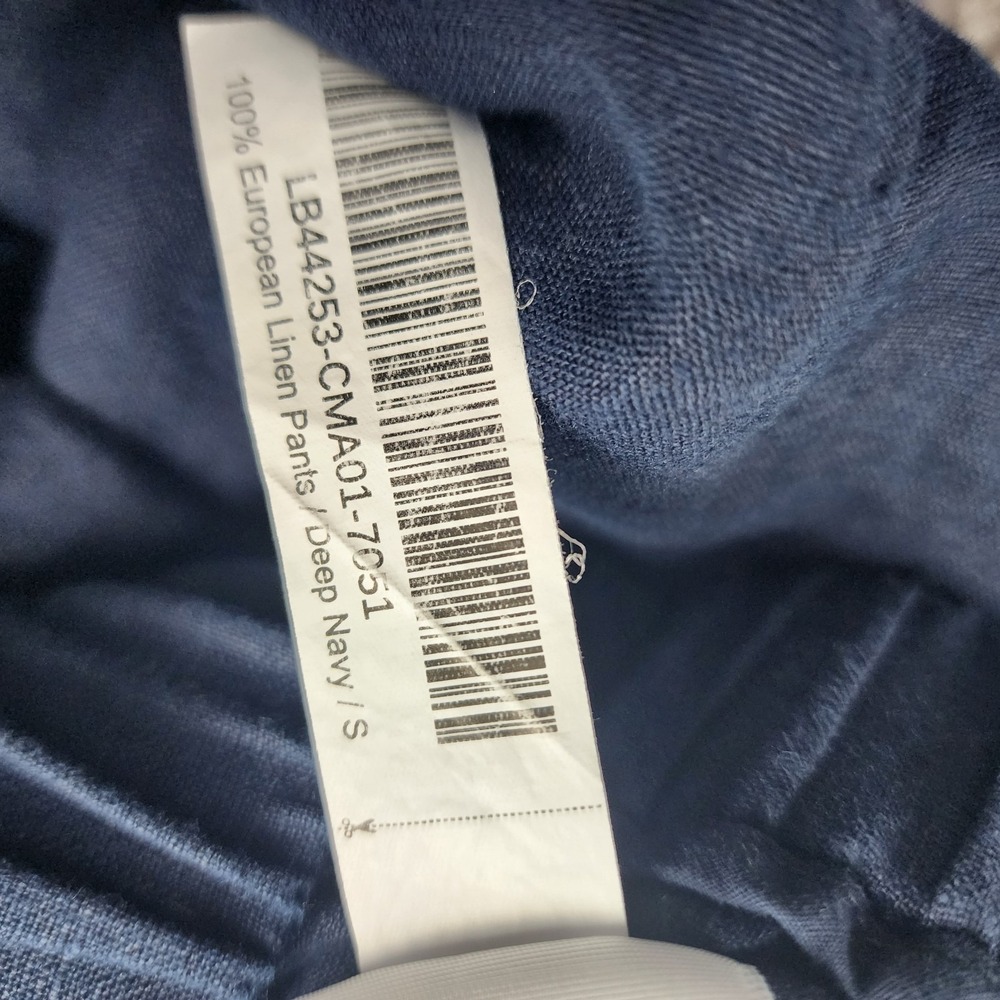 Quince Linen Pants Womens Small Blue Pull On Stretch Resort Lagenlook Beachy - Picture 8 of 10
